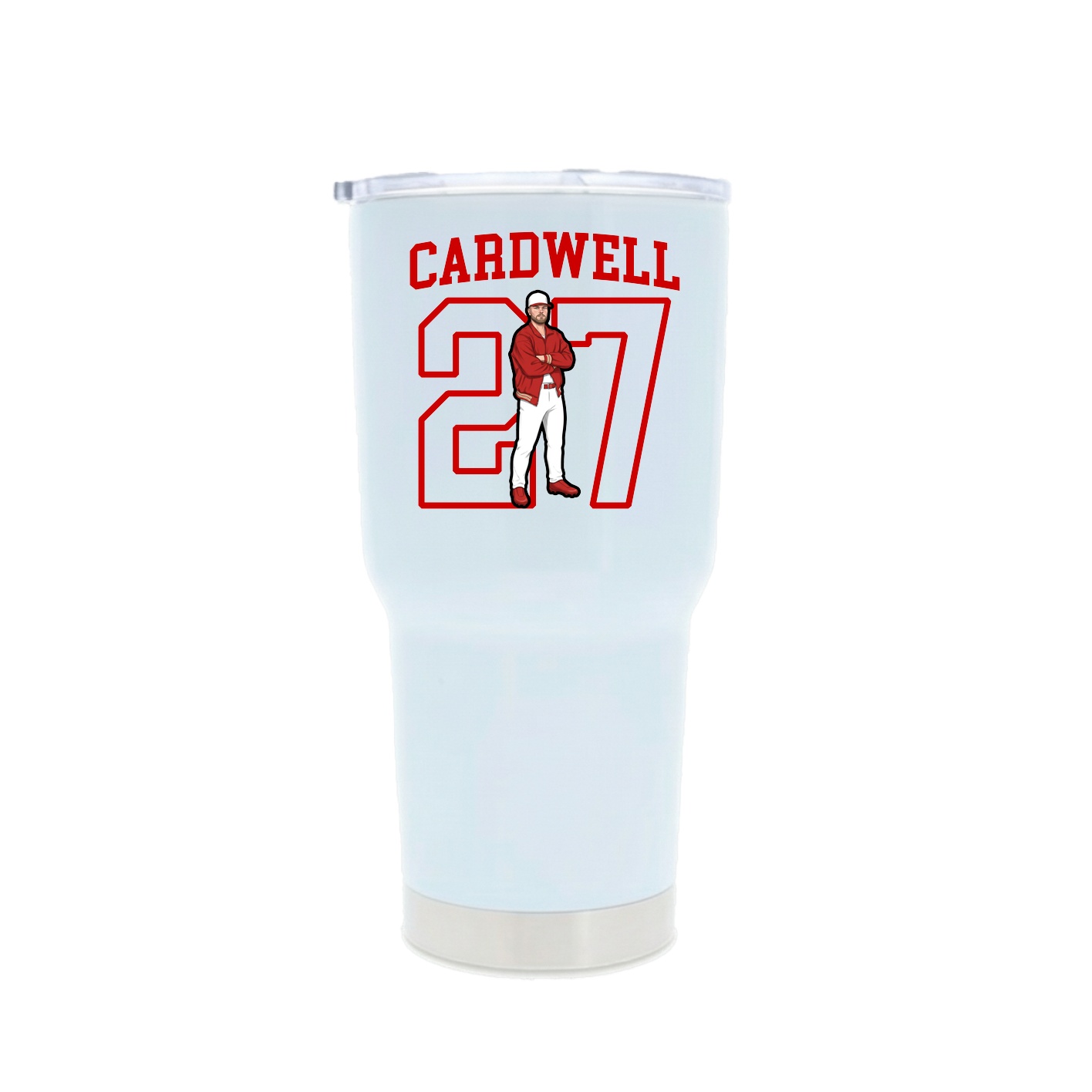 30oz Stainless Steel Tumbler — Shirsey in White