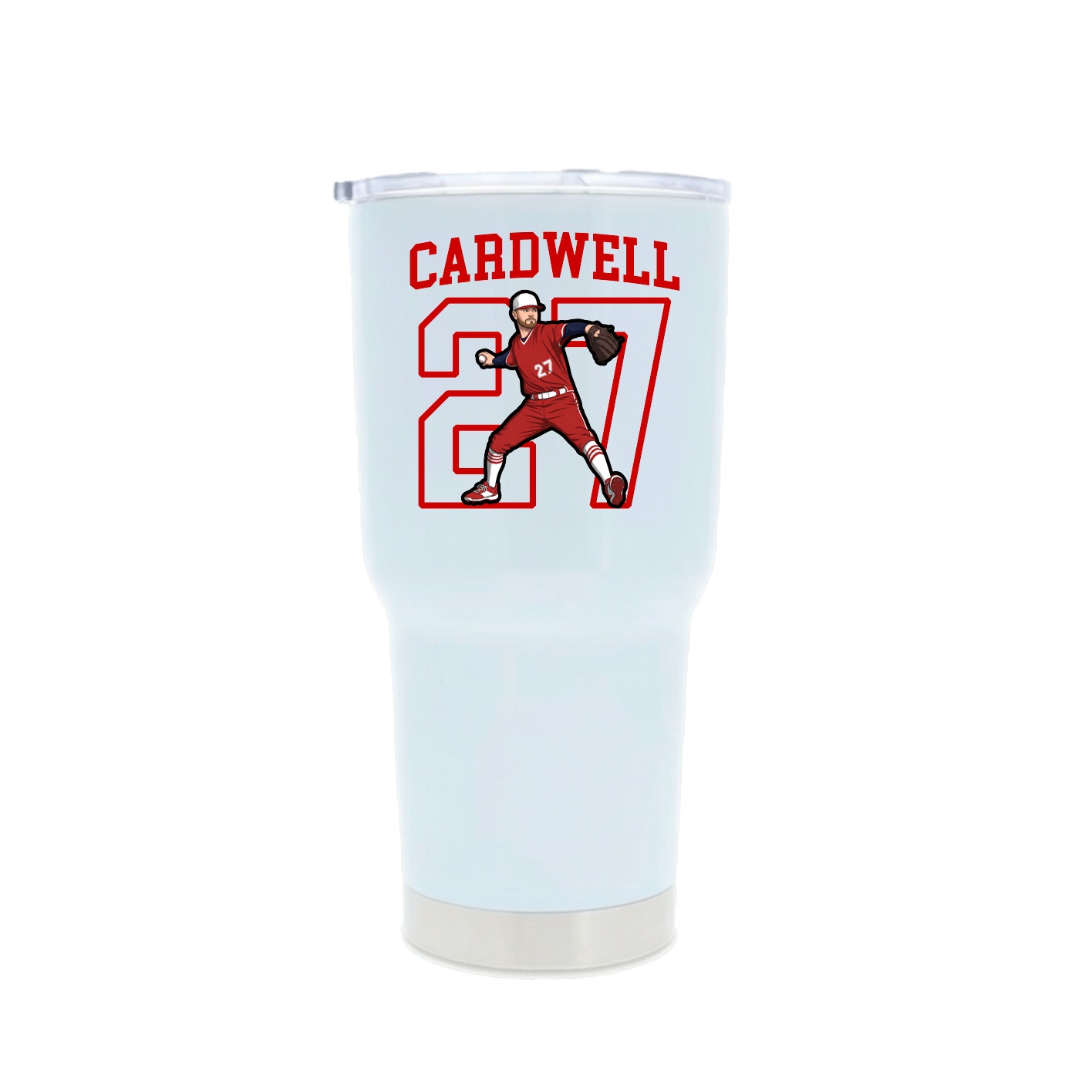 30oz Stainless Steel Tumbler — Shirsey in White