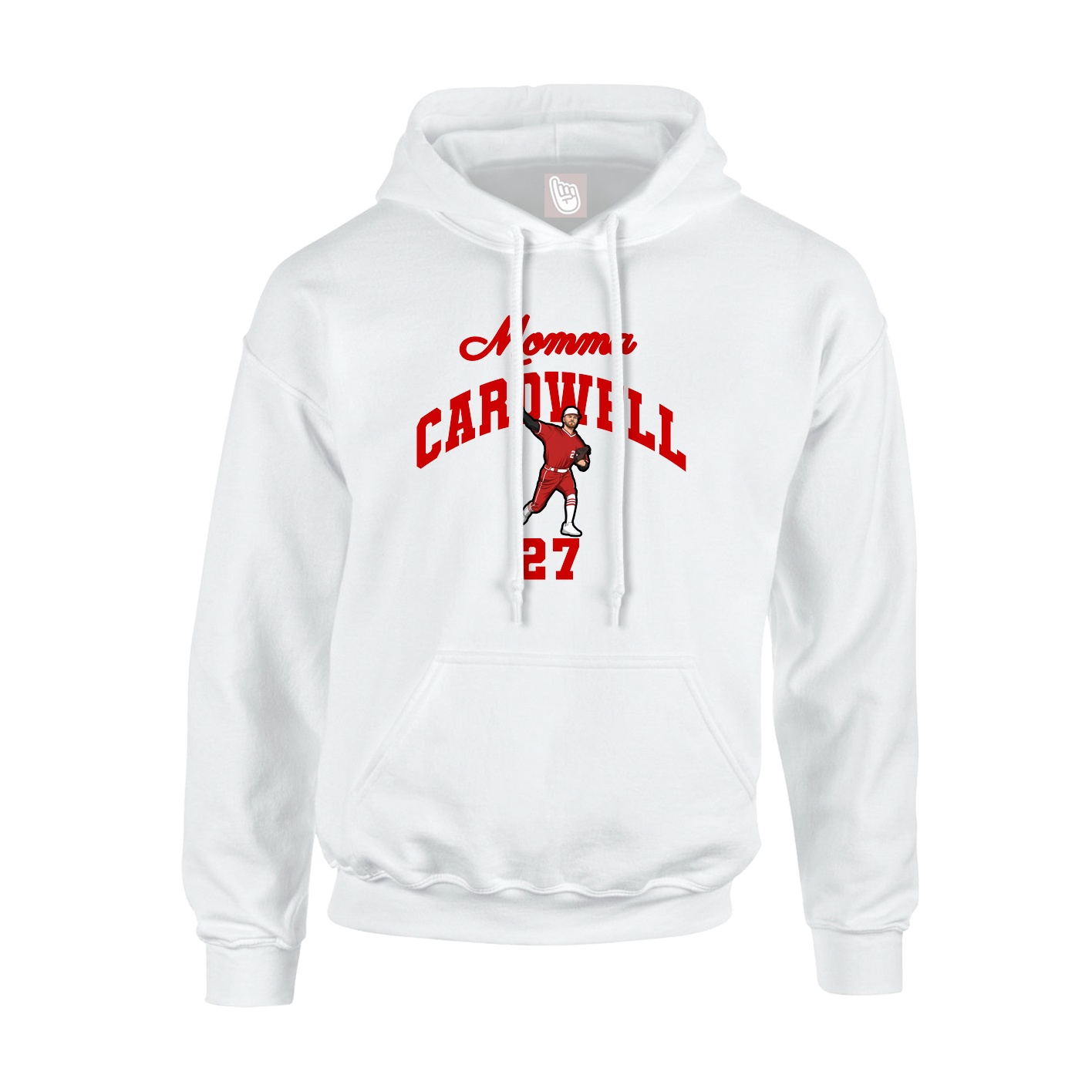 Youth Hoodie — Mothers Day Arch in White