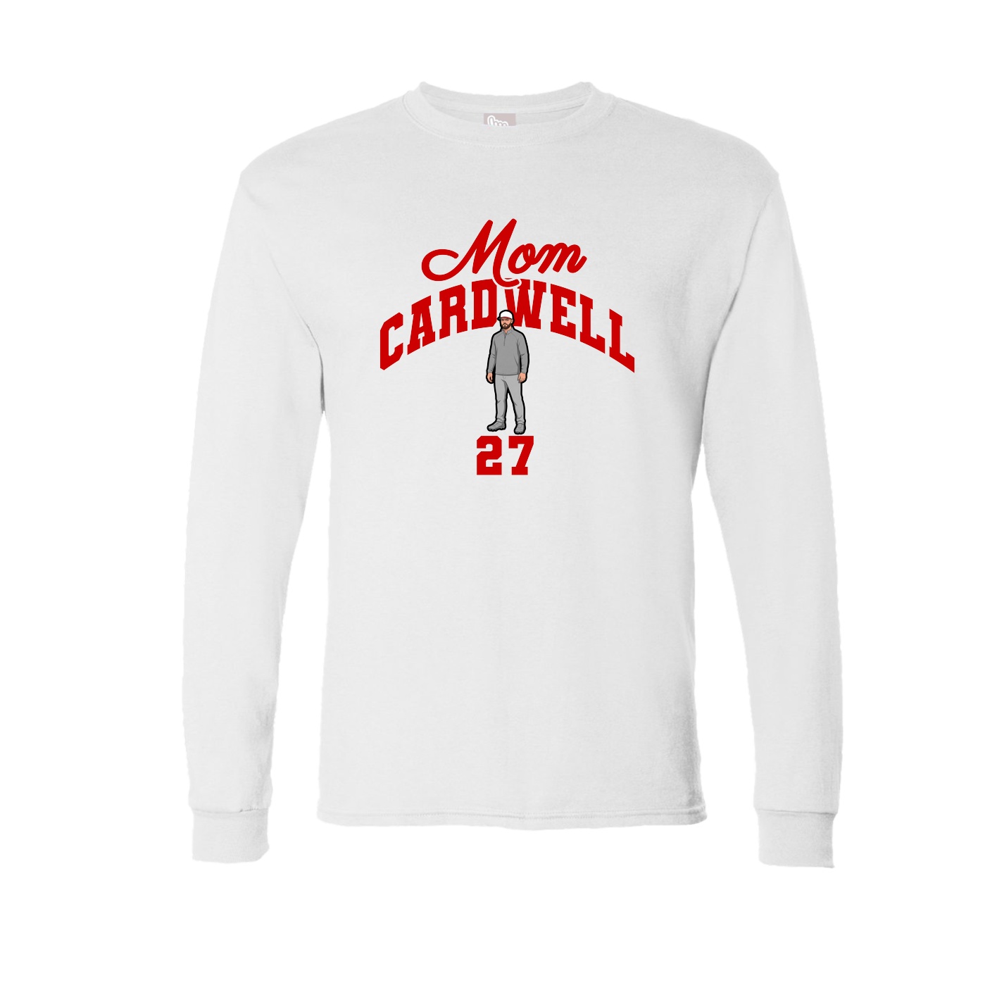Long Sleeve Tee — Mothers Day Arch in White