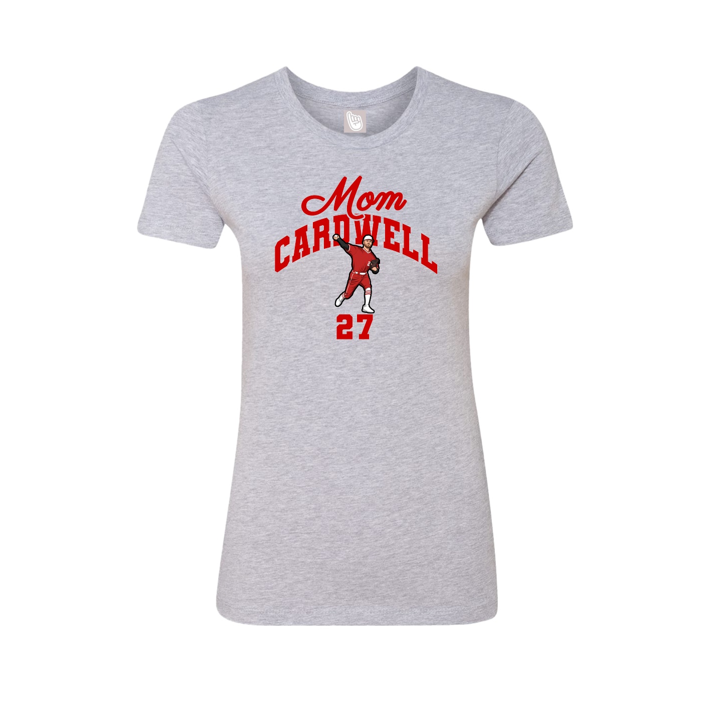 Womens Tee — Mothers Day Arch in Grey