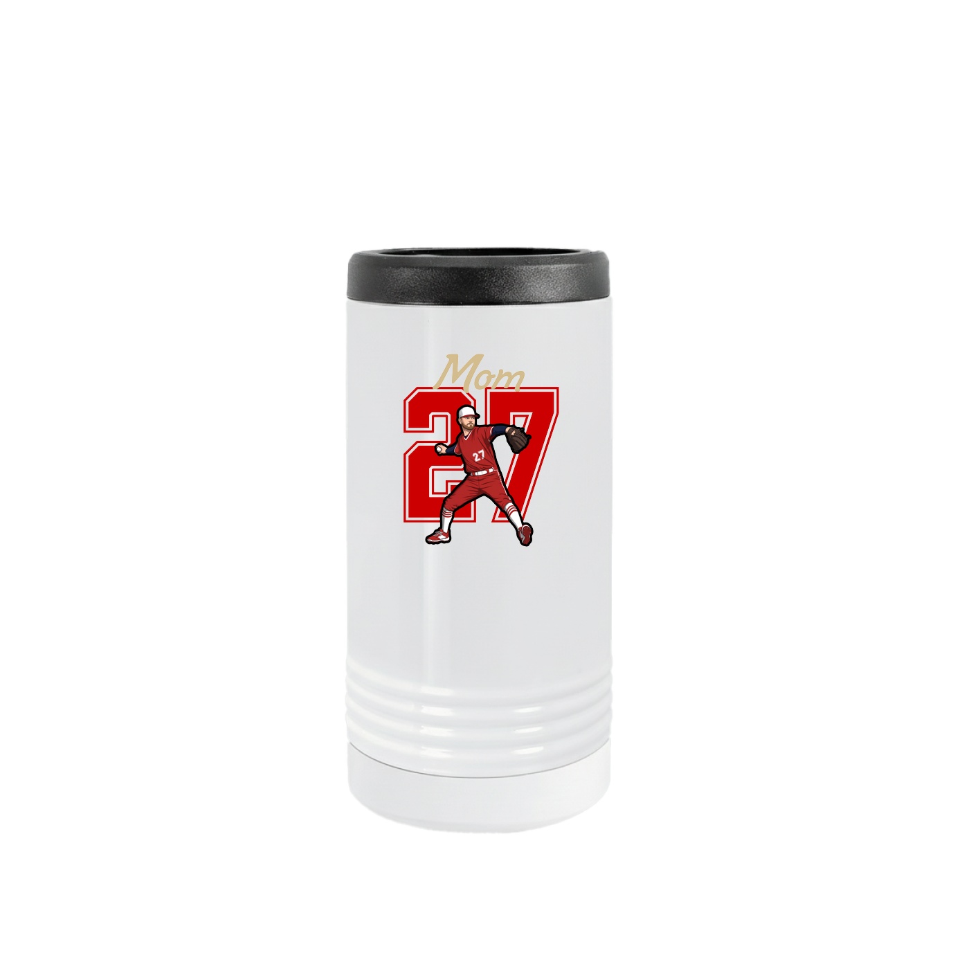 Slim Beverage Holder — Mothers Day Shirsey in White
