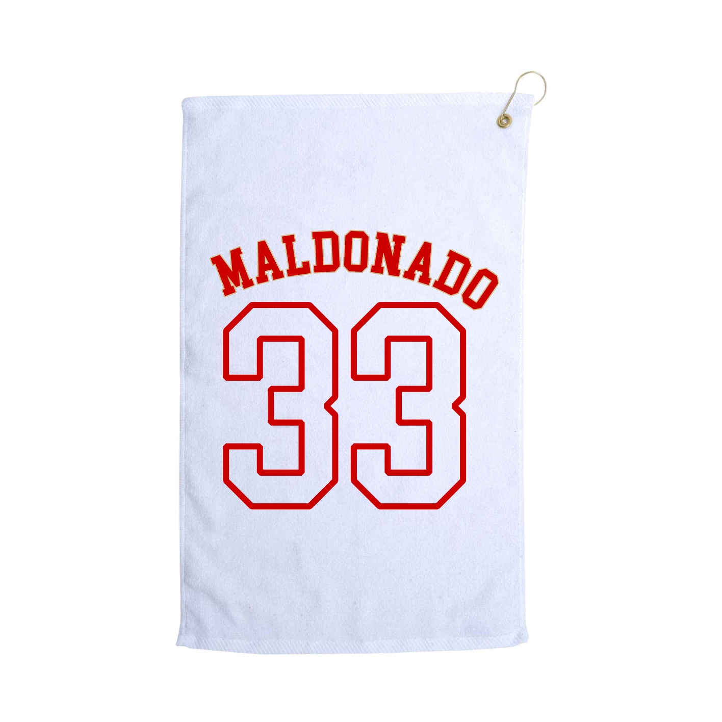 Golf Towel — Shirsey Arch in White
