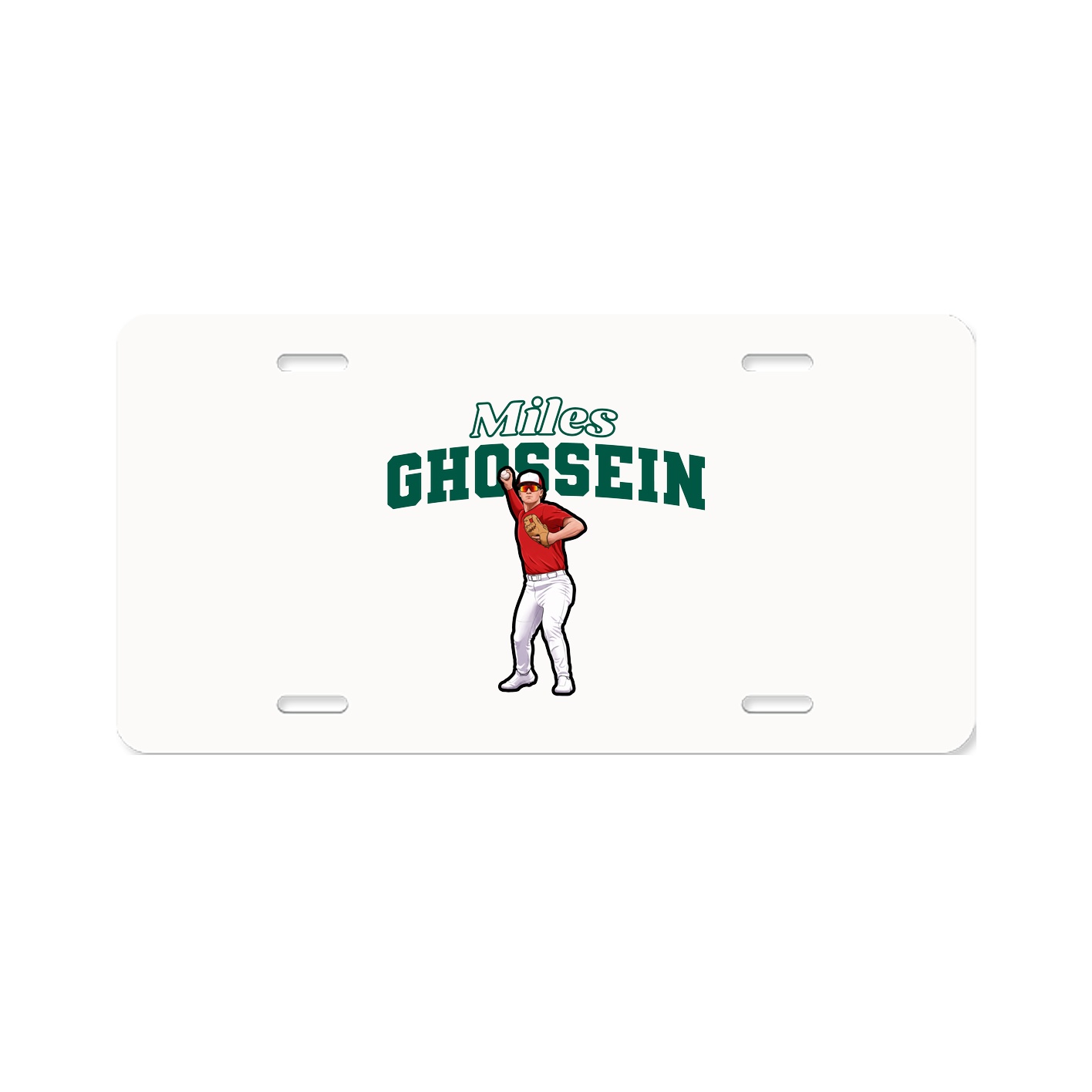 License Plate — Name Arch in Classic