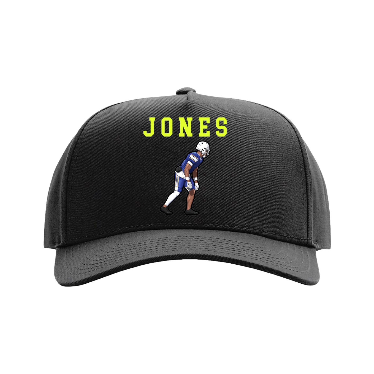 Full Fabric Five-Panel Champ Cap — Shirsey in Black