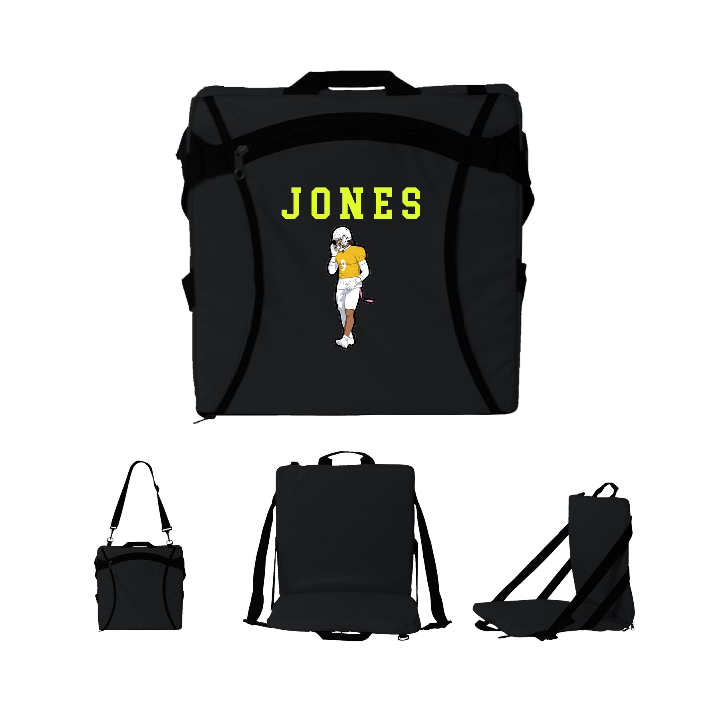 Folding Stadium Seat — Shirsey in Black