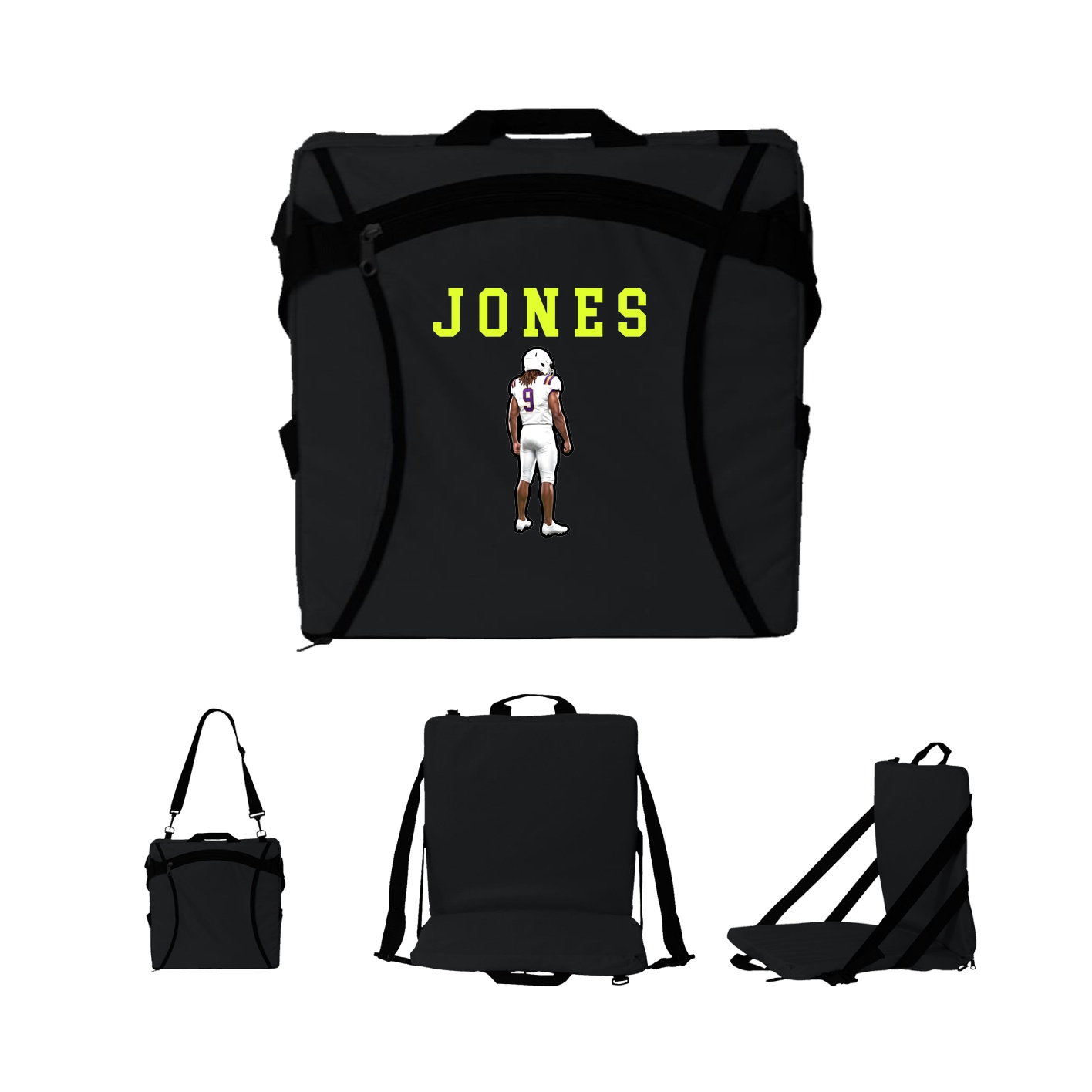 Folding Stadium Seat — Shirsey in Black