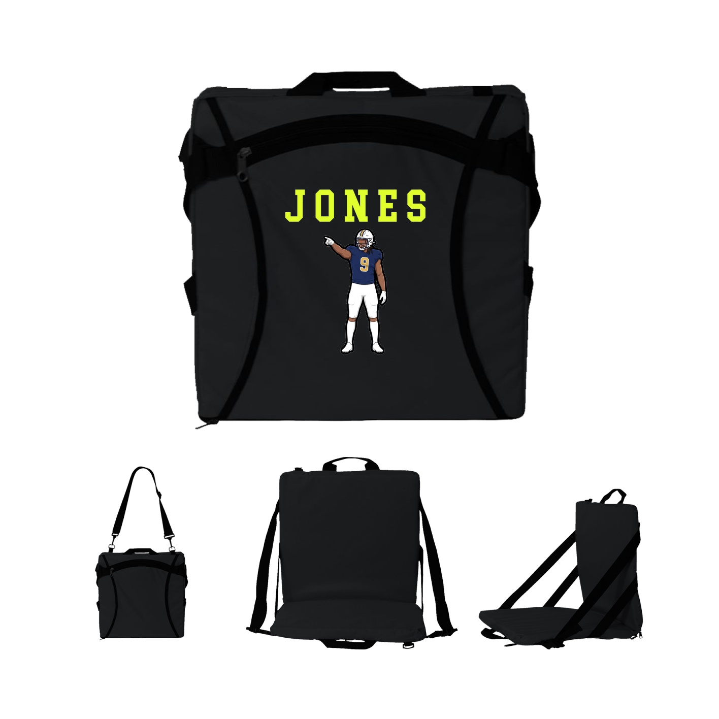 Folding Stadium Seat — Shirsey in Black