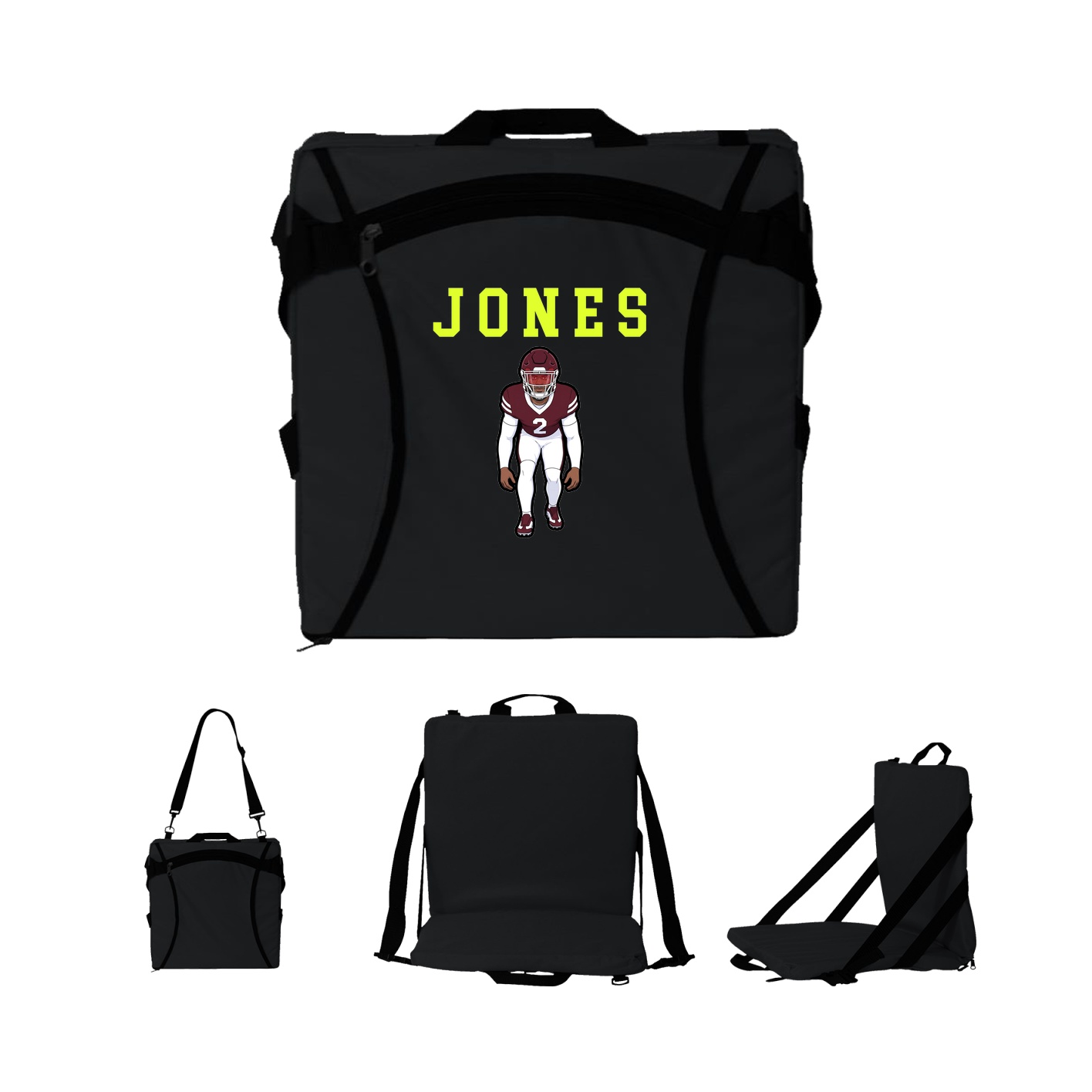 Folding Stadium Seat — Shirsey in Black