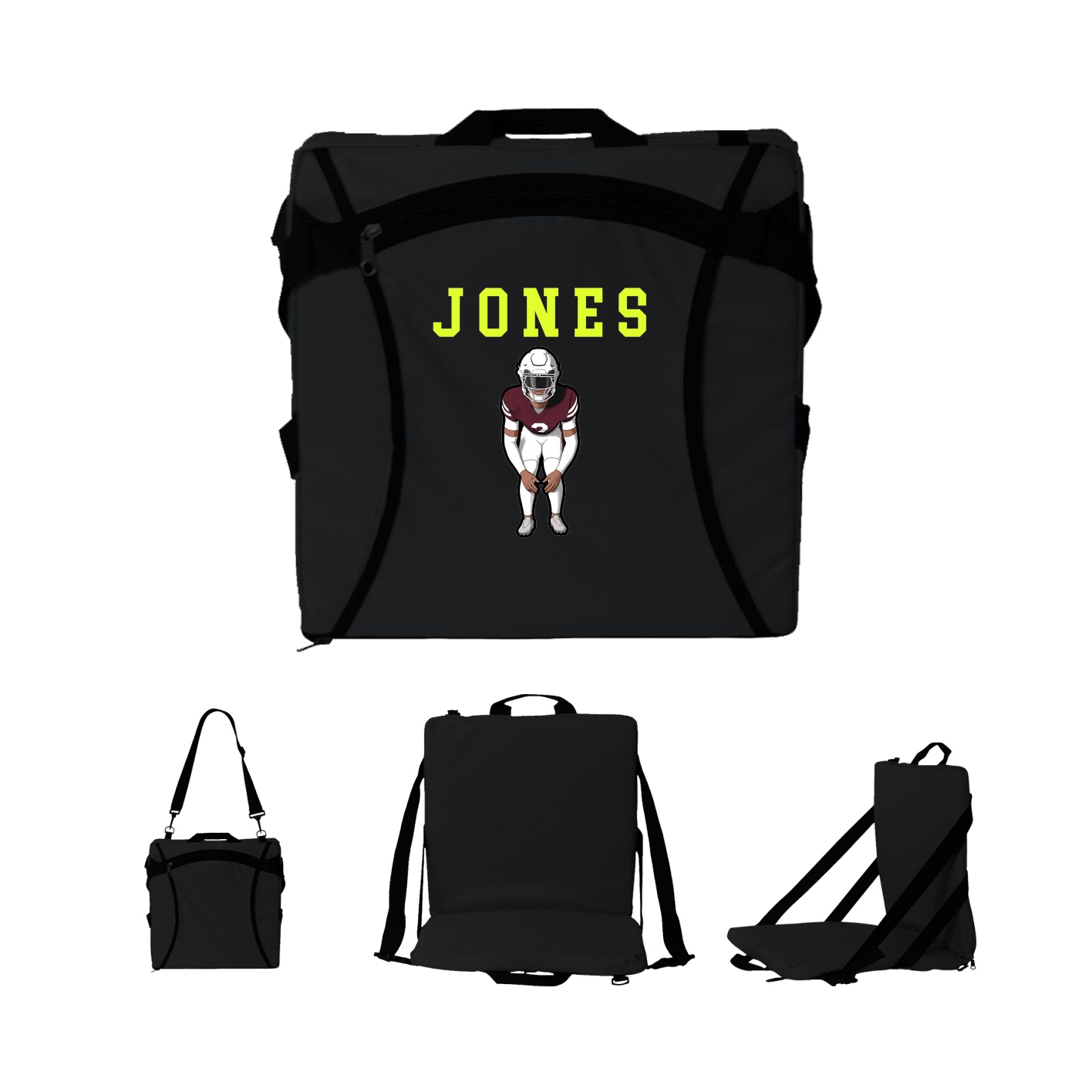 Folding Stadium Seat — Shirsey in Black