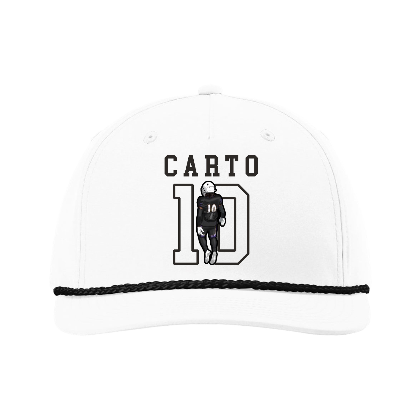 Five-Panel Classic Rope Cap — Shirsey in White