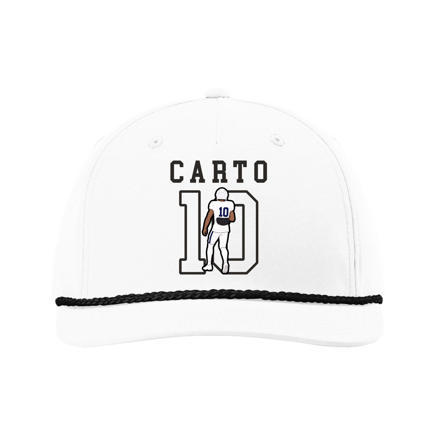 Five-Panel Classic Rope Cap — Shirsey in White