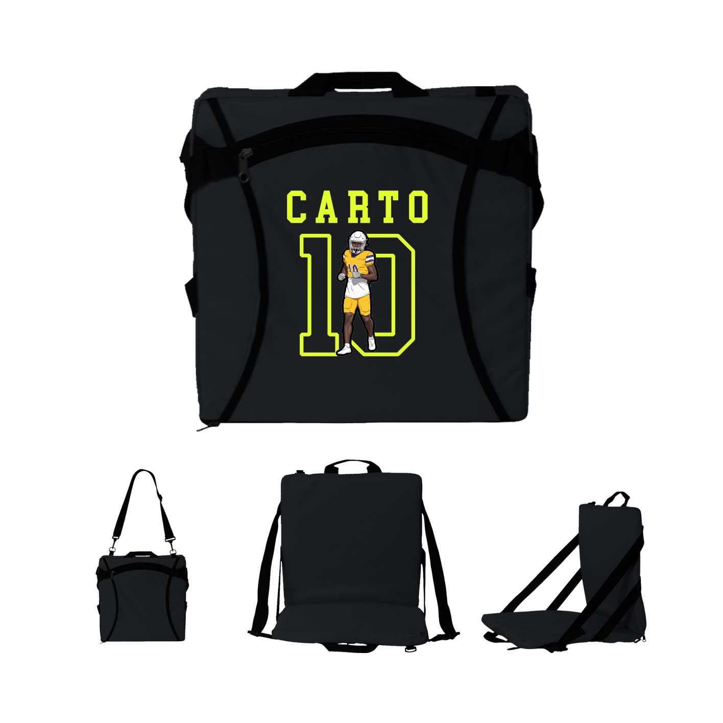 Folding Stadium Seat — Shirsey in Black