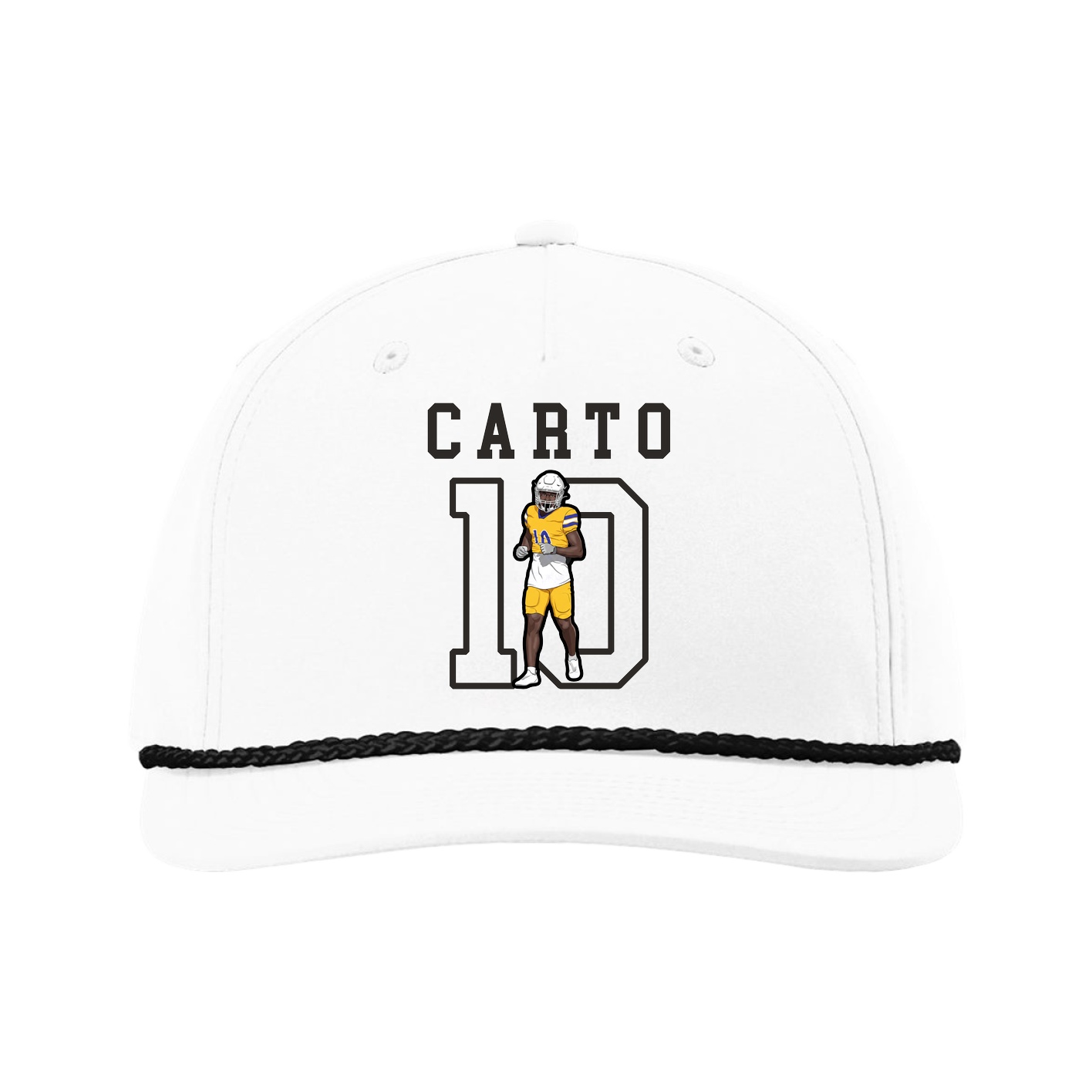 Five-Panel Classic Rope Cap — Shirsey in White