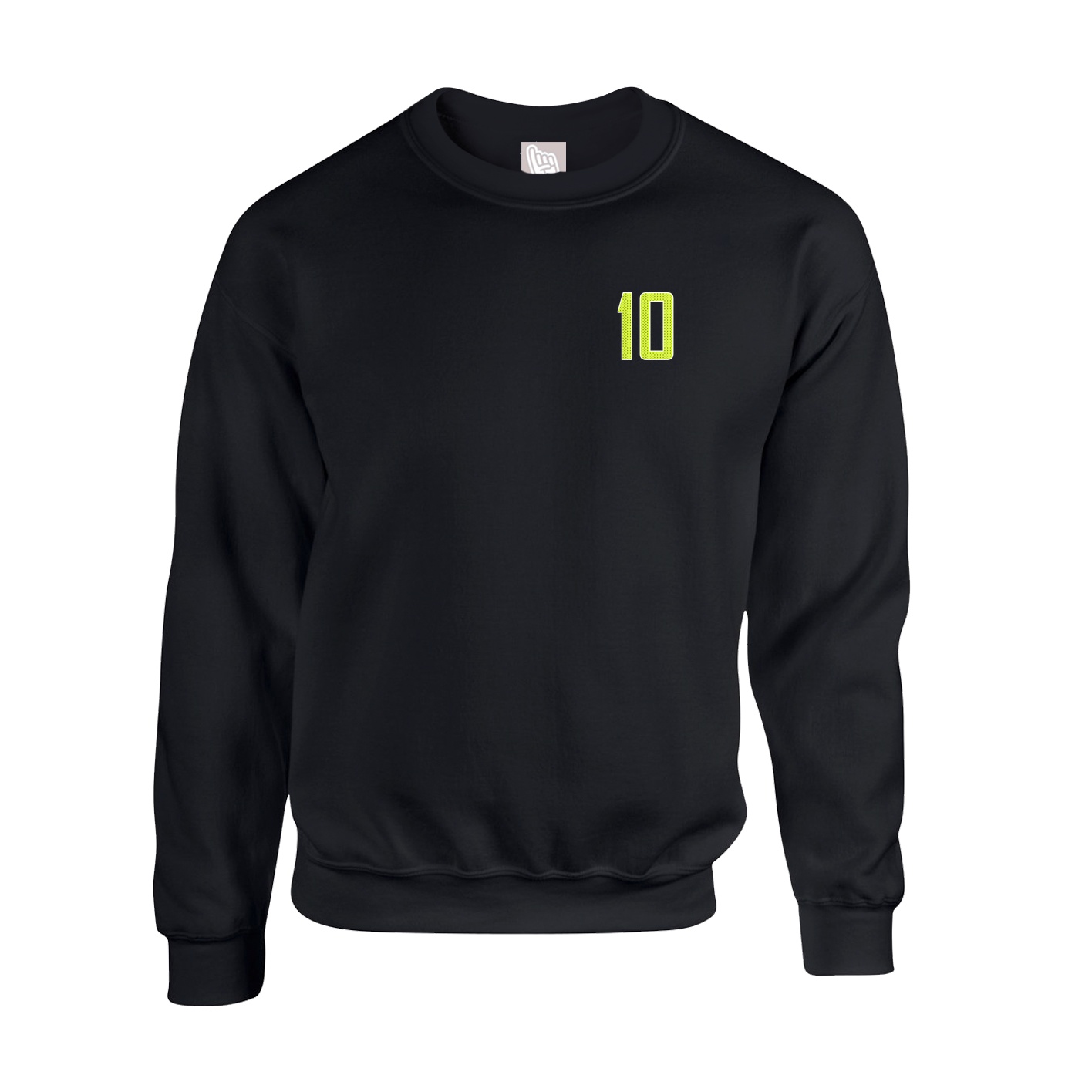 Fleece Crew — Front Shirsy in Black
