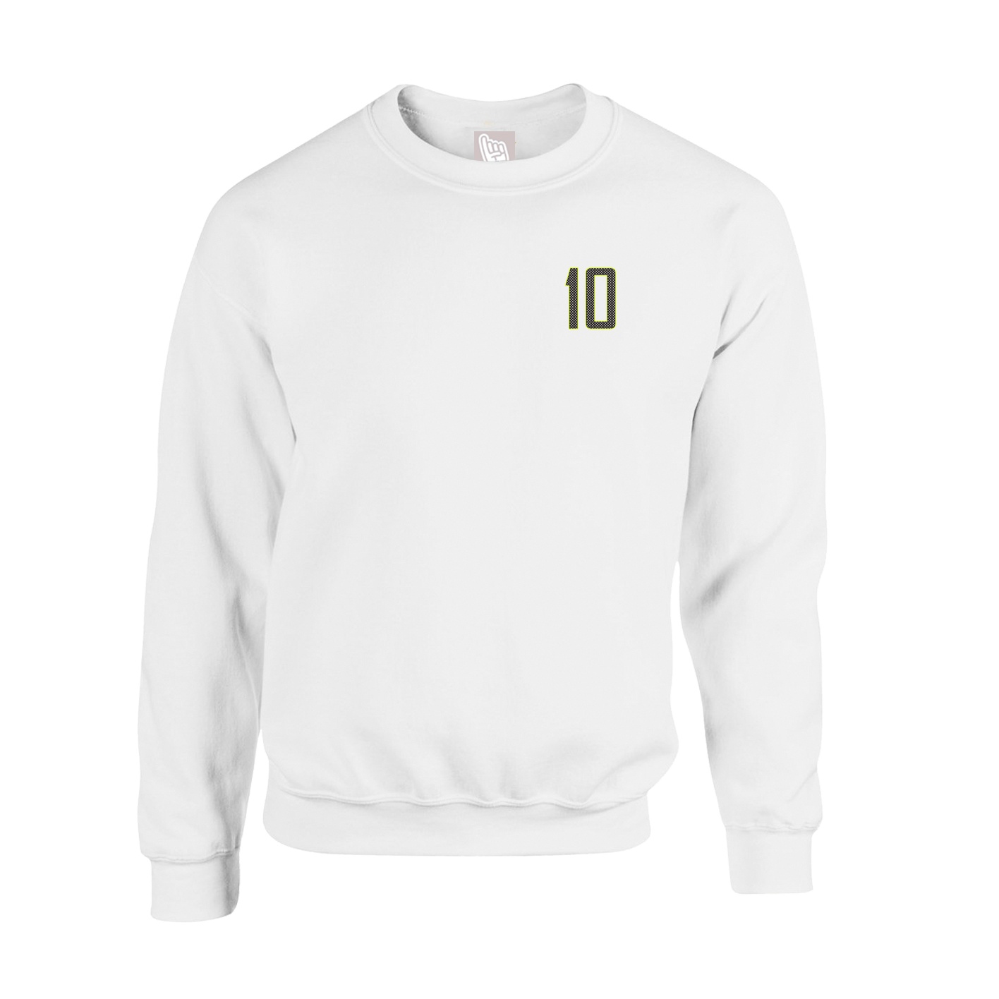 Fleece Crew — Front Shirsy in White