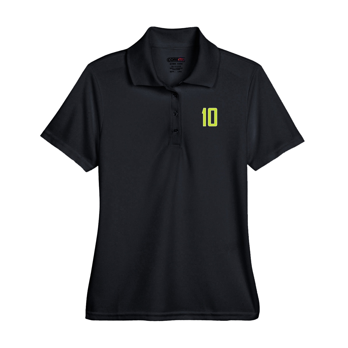 Performance Polo — Front Shirsy in Black