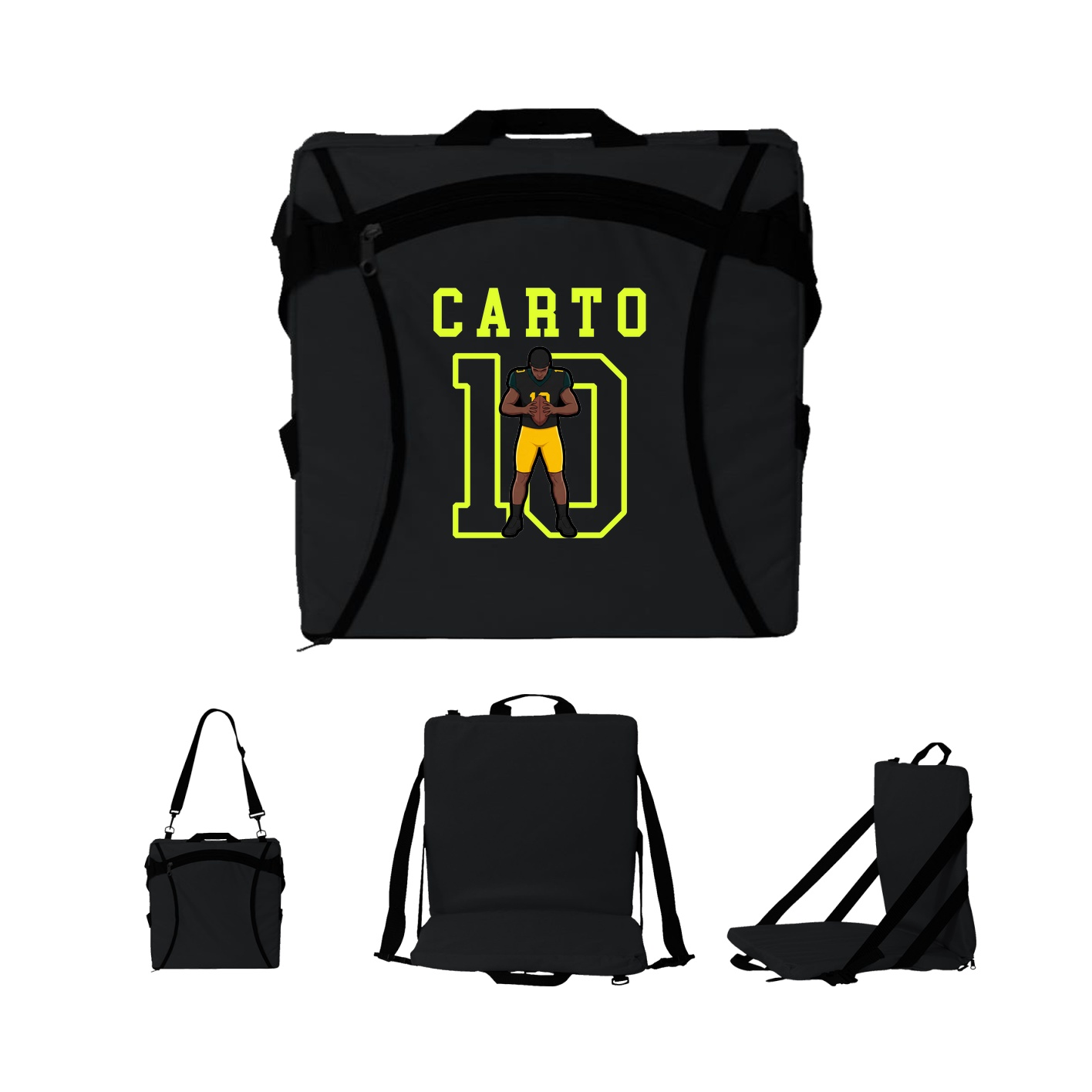 Folding Stadium Seat — Shirsey in Black