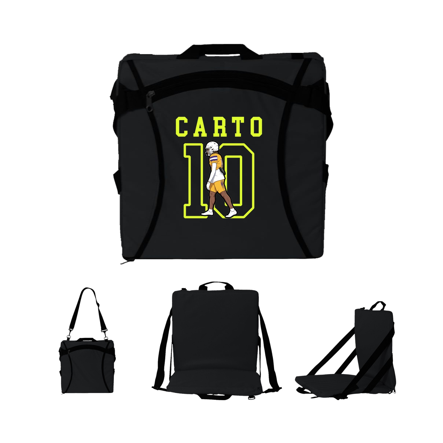 Folding Stadium Seat — Shirsey in Black