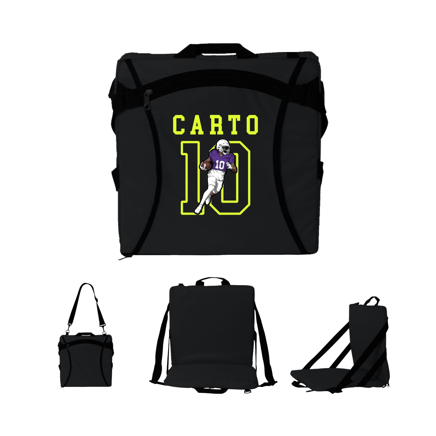 Folding Stadium Seat — Shirsey in Black