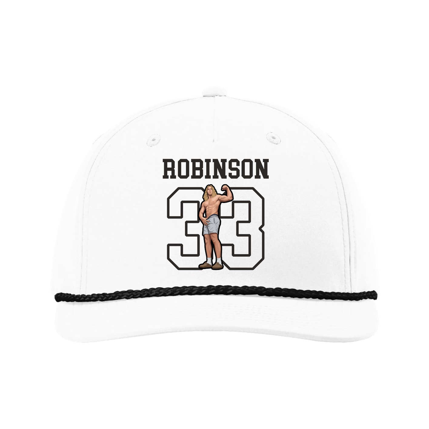 Five-Panel Classic Rope Cap — Shirsey in White