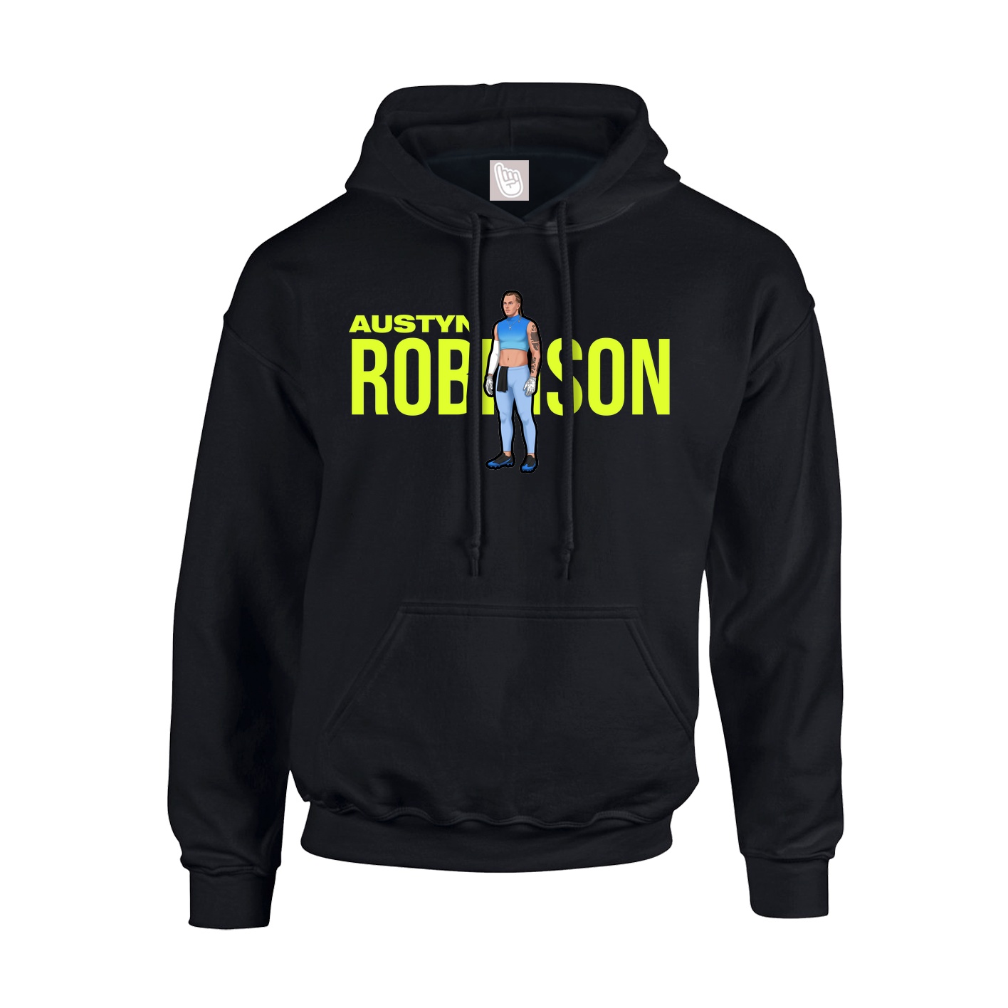 Hoodie — Player Name in Black