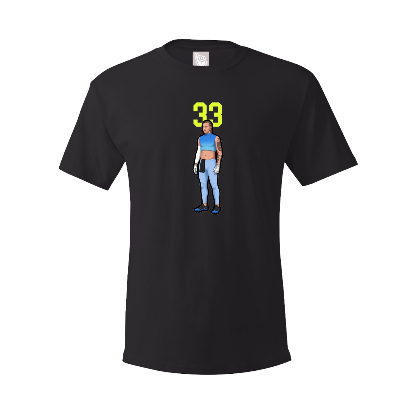 Tee — Number Top in Black