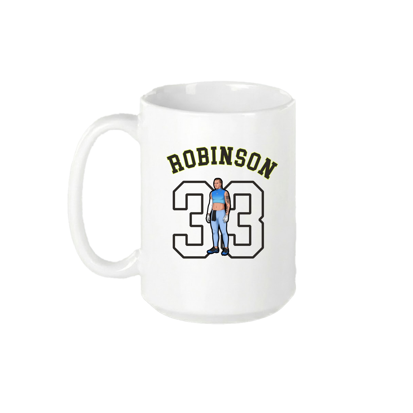 15oz Coffee Mug — Shirsey Arch in White