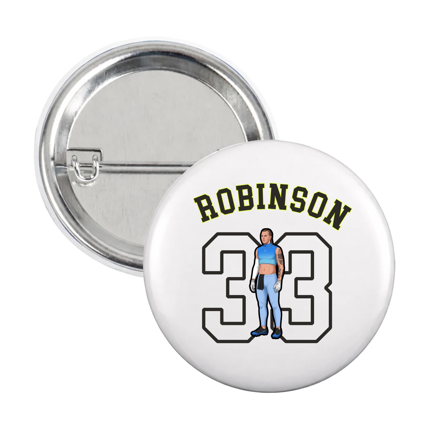 Game Day Button — Shirsey Arch in White