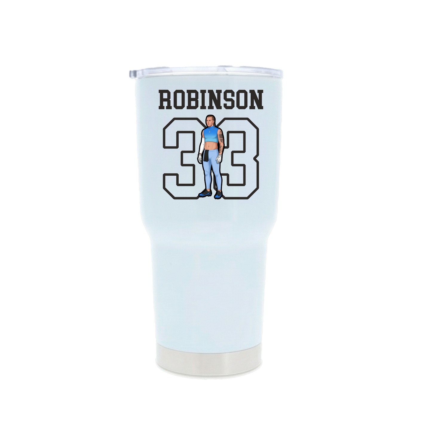 30oz Stainless Steel Tumbler — Shirsey in White