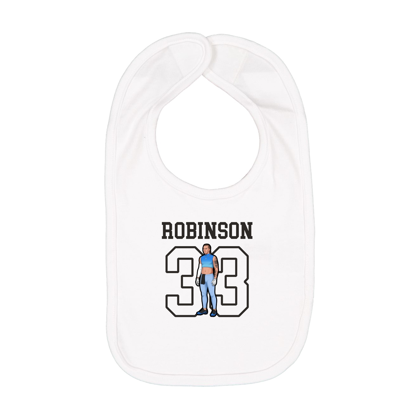 Infant Bib — Shirsey in White