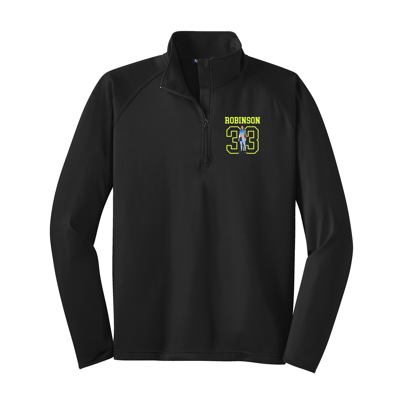 Q-Zip Pullover — Shirsey in Black
