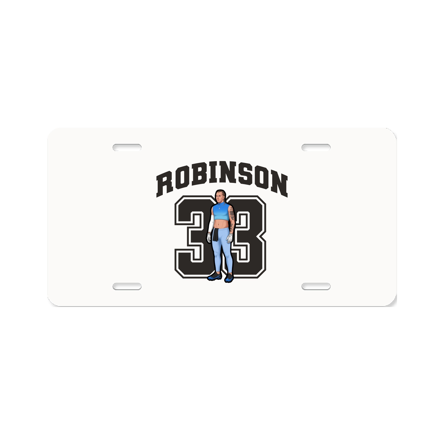 License Plate — Number in Classic