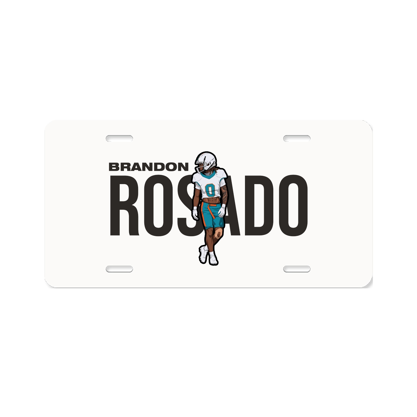 License Plate — Player Name in Classic