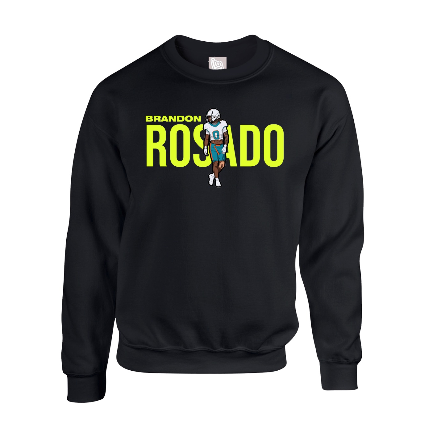 Fleece Crew — Player Name in Black
