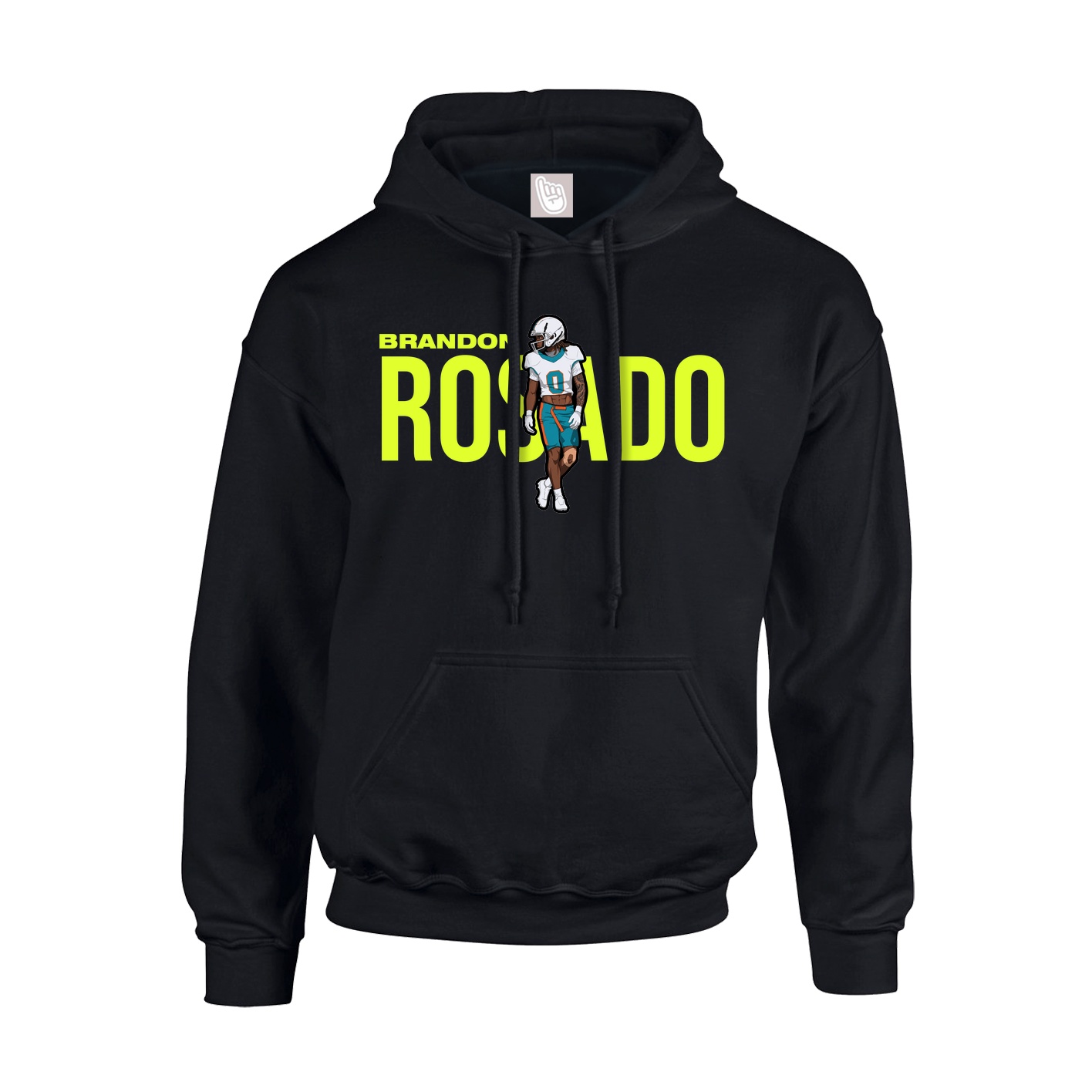 Youth Hoodie — Player Name in Black