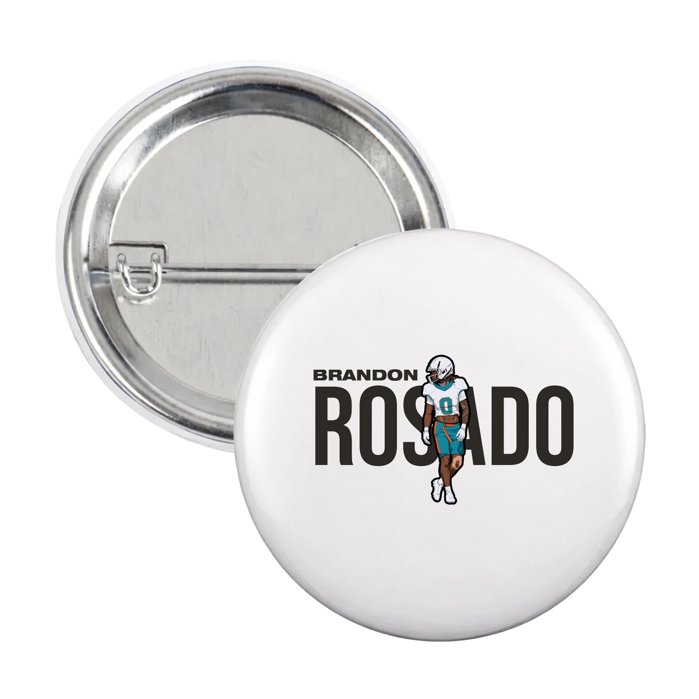 Game Day Button — Player Name in White