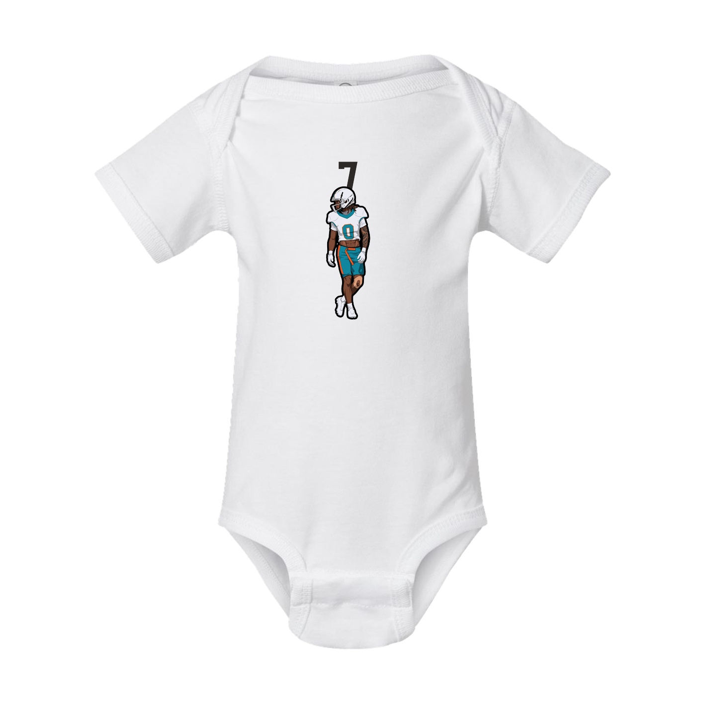 Baby Onesie — Number Top in White