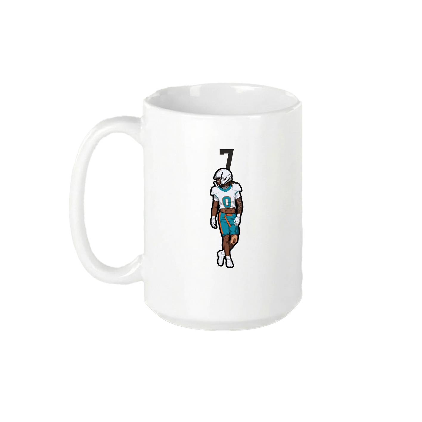 15oz Coffee Mug — Number Top in White