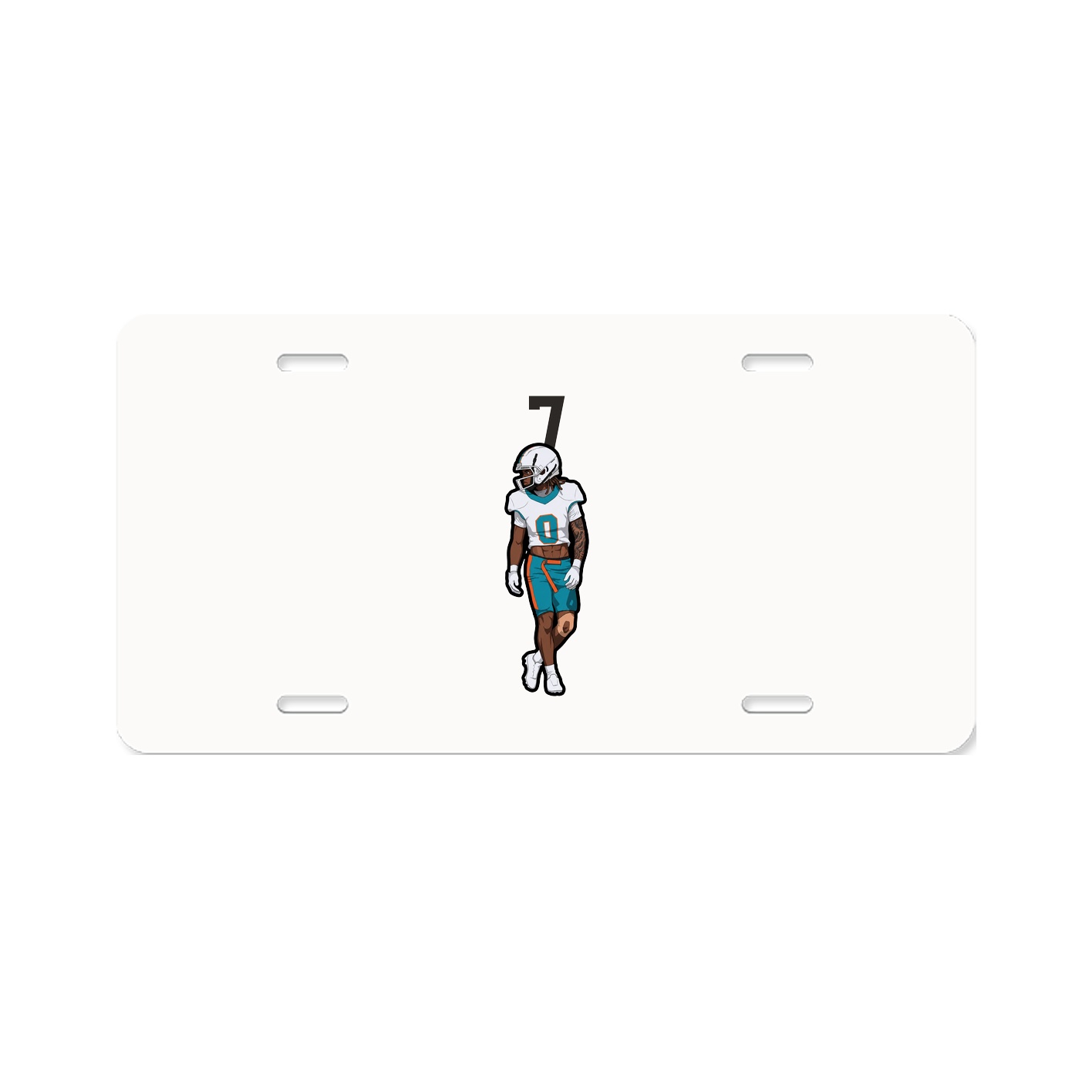 License Plate — Number Top in Classic