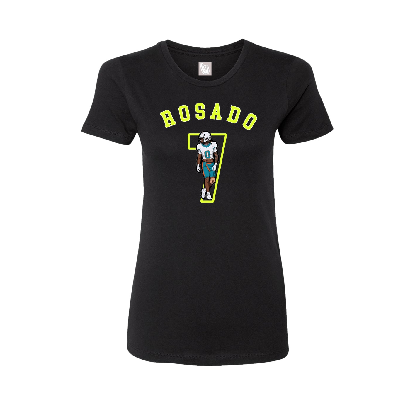 Fitted Women's Tee — Shirsey Arch in Black