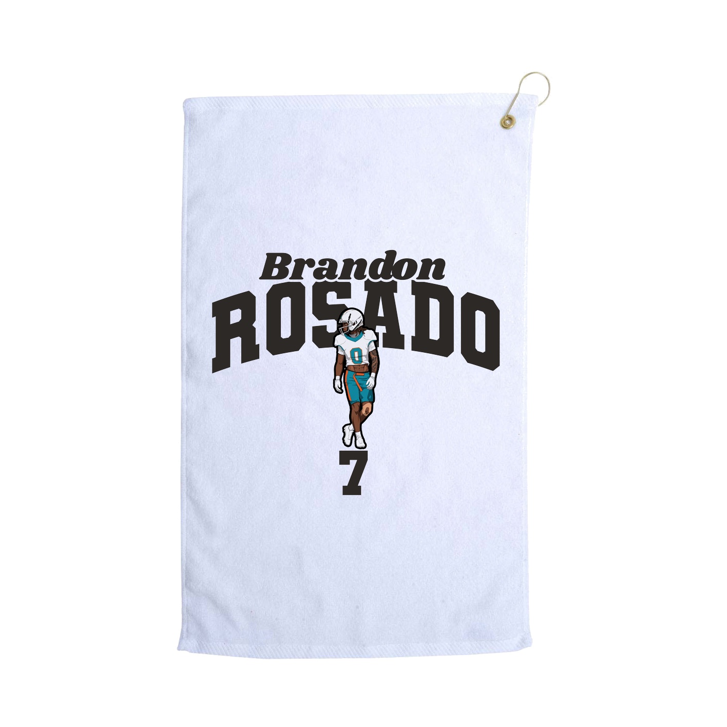 Golf Towel — Signature Arch in White