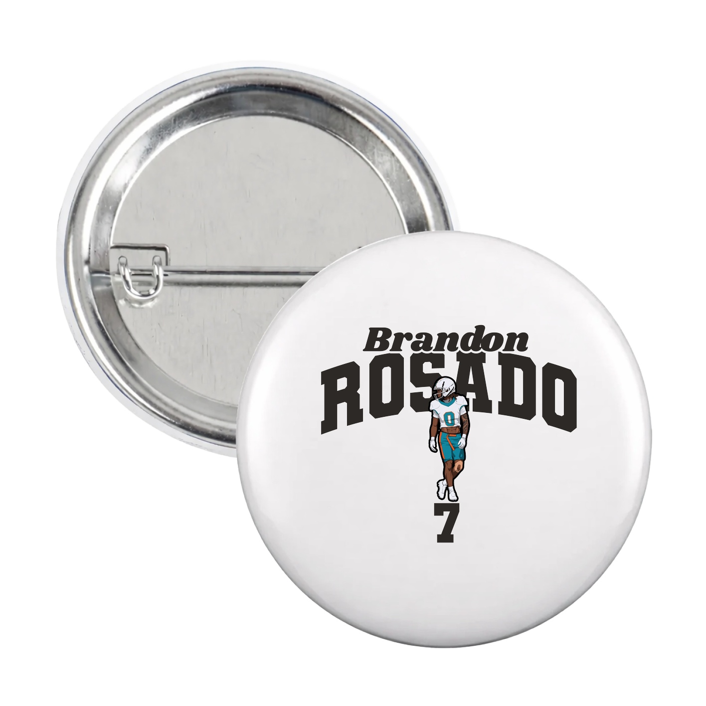 Game Day Button — Signature Arch in White