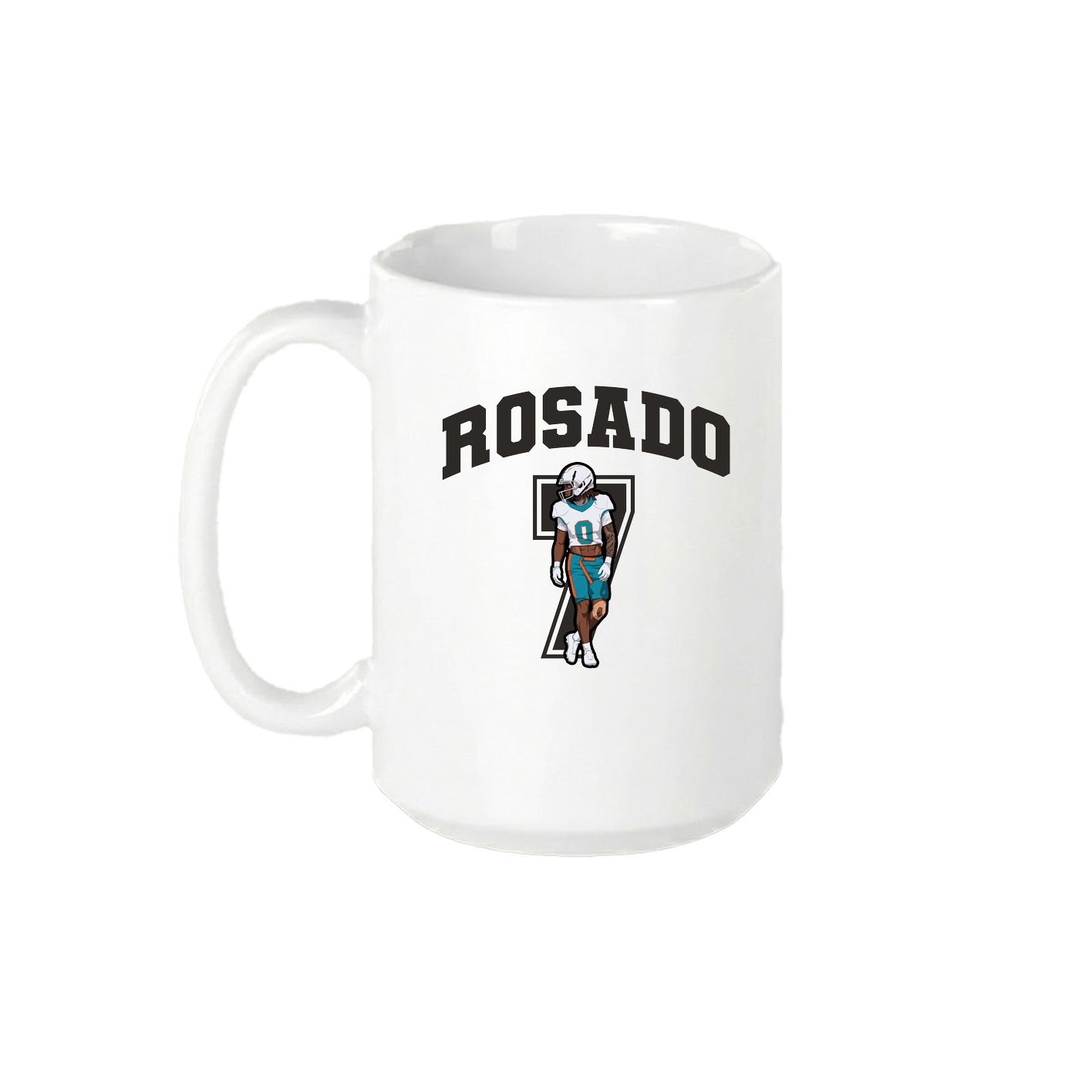 15oz Coffee Mug — Number in White