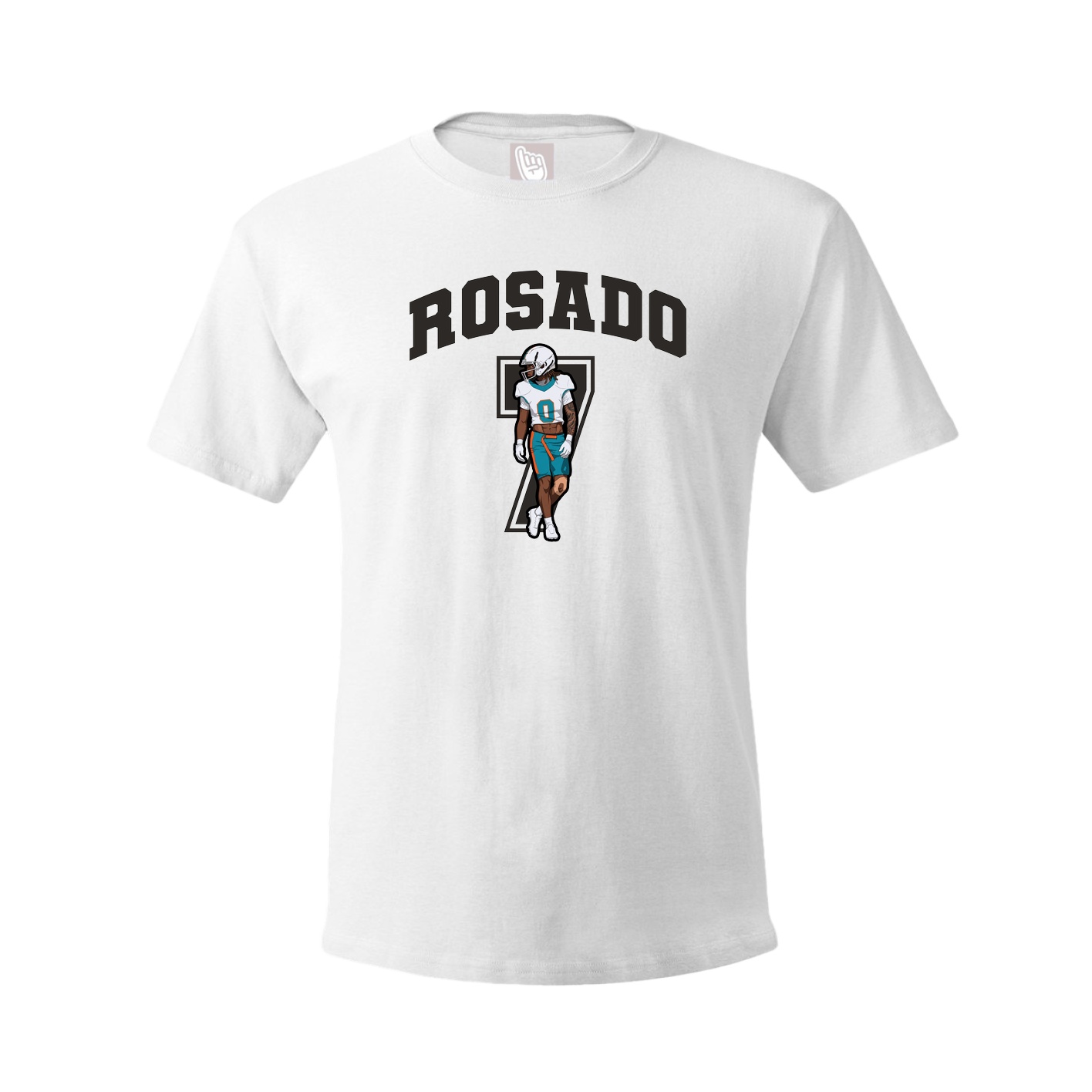 Youth Tee — Number in White