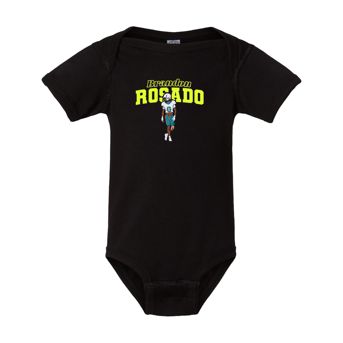 Baby Onesie — Name Arch in Black