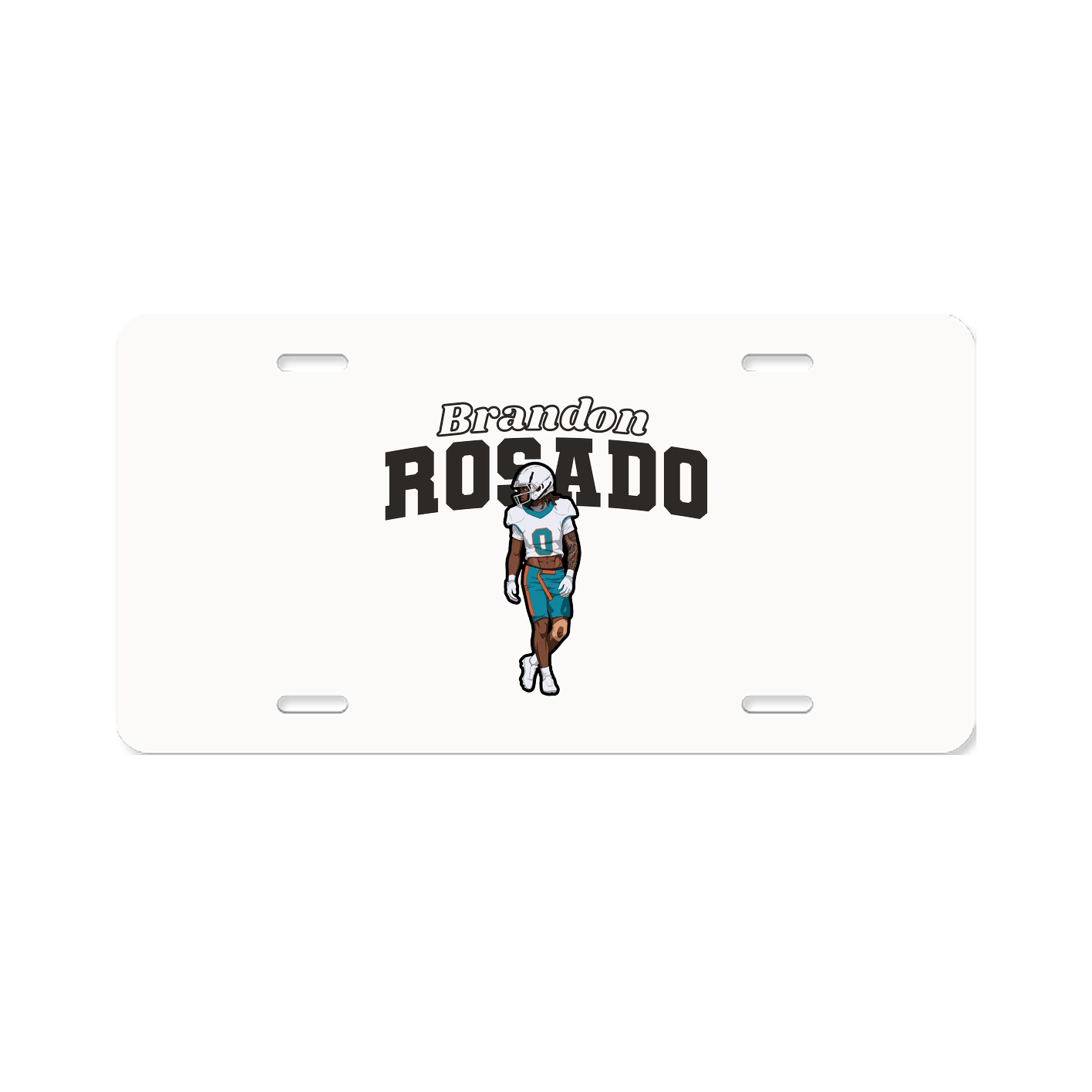 License Plate — Name Arch in Classic