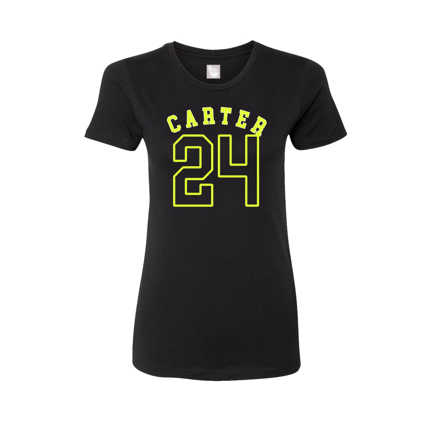 Fitted Women's Tee — Shirsey Arch in Black