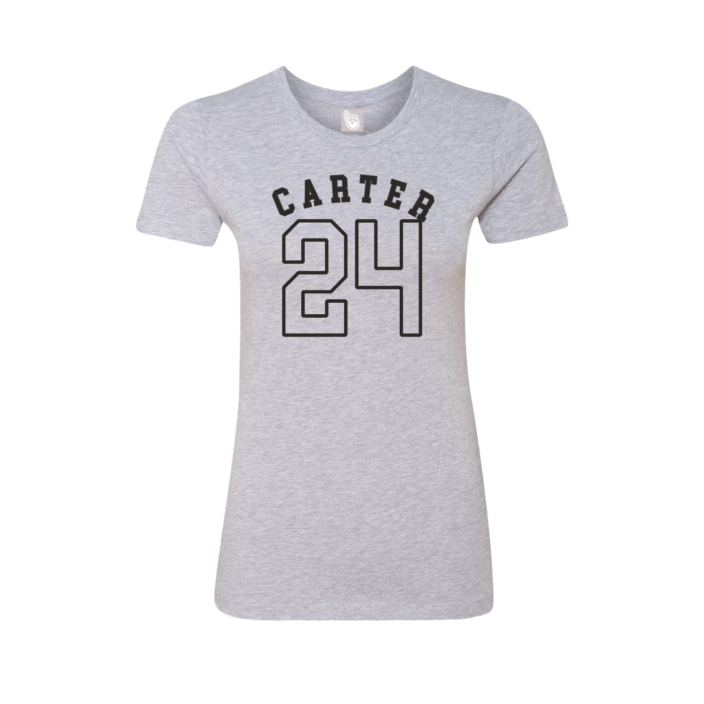 Fitted Women's Tee — Shirsey Arch in Grey