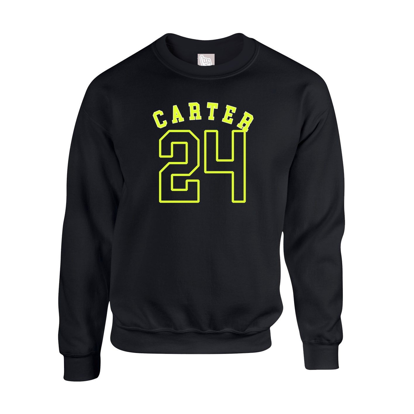 Fleece Crew — Shirsey Arch in Black